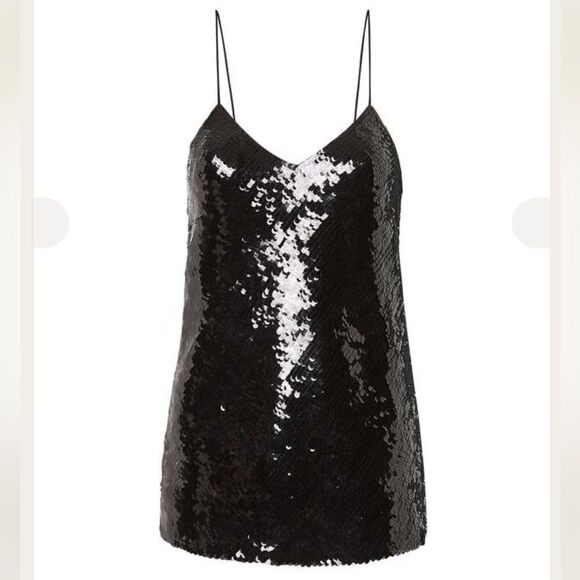 NWT IRO ERNA Black Sequins Top Small - Picture 10 of 15